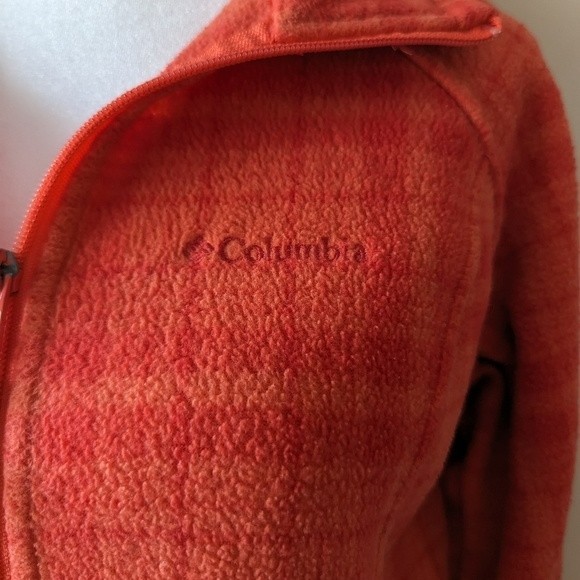 Columbia Red Plaid Pattern Fleece Medium - Picture 3 of 5